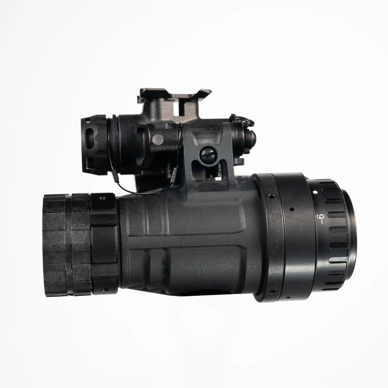 Katana Ruggedized binocular in black, side profile